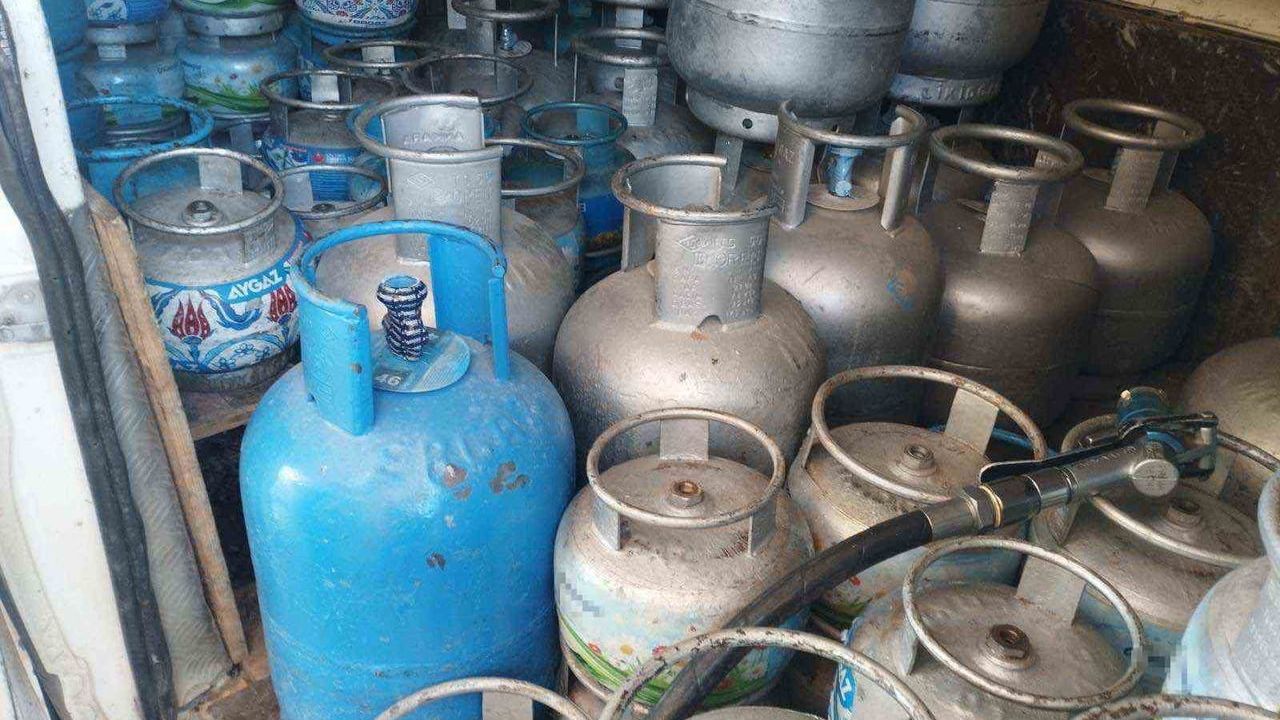 Şanlıurfa’da jandarmanın denetiminde usulsüz tüp dolumu tespit edildi