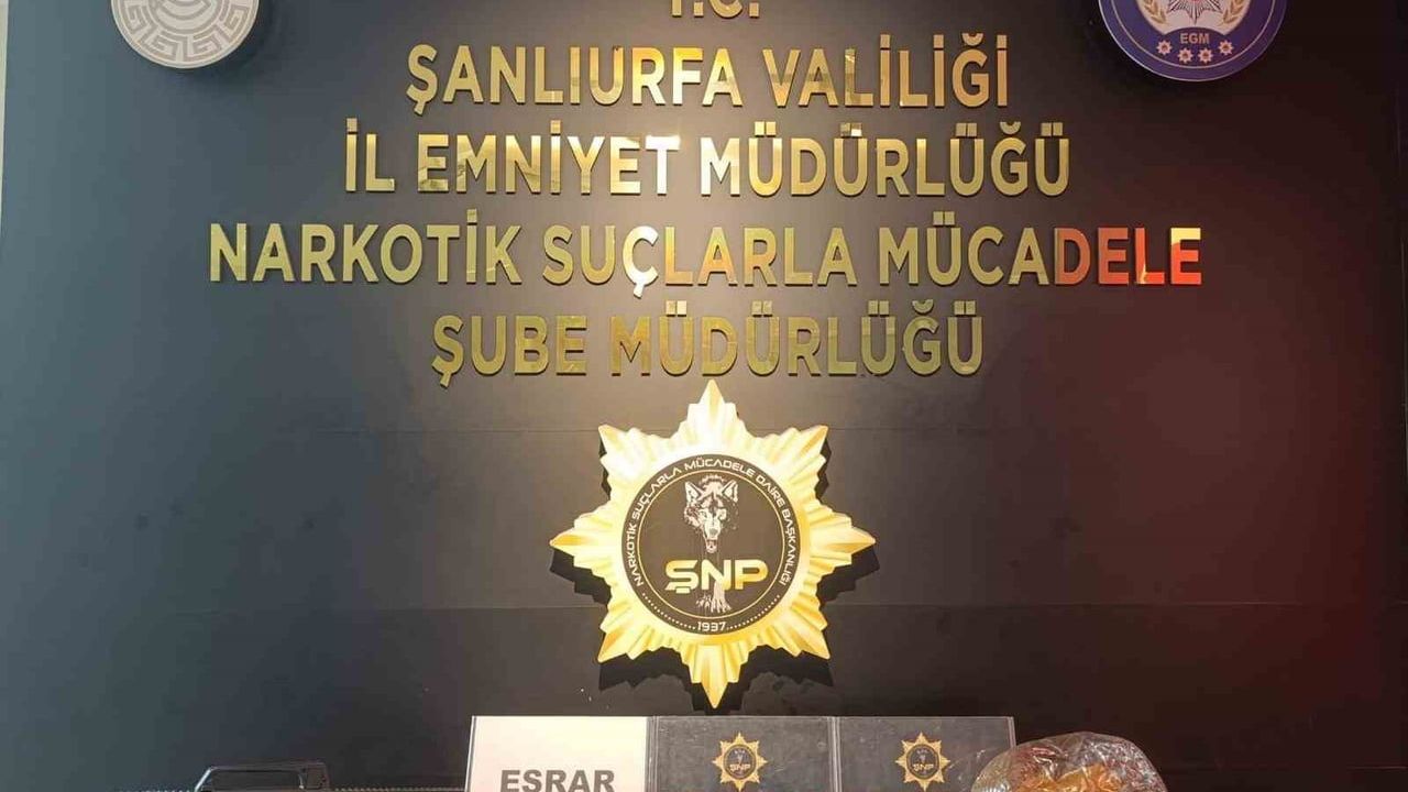 Şanlıurfa'da narkotik operasyonunda 3 kişi gözaltına alındı