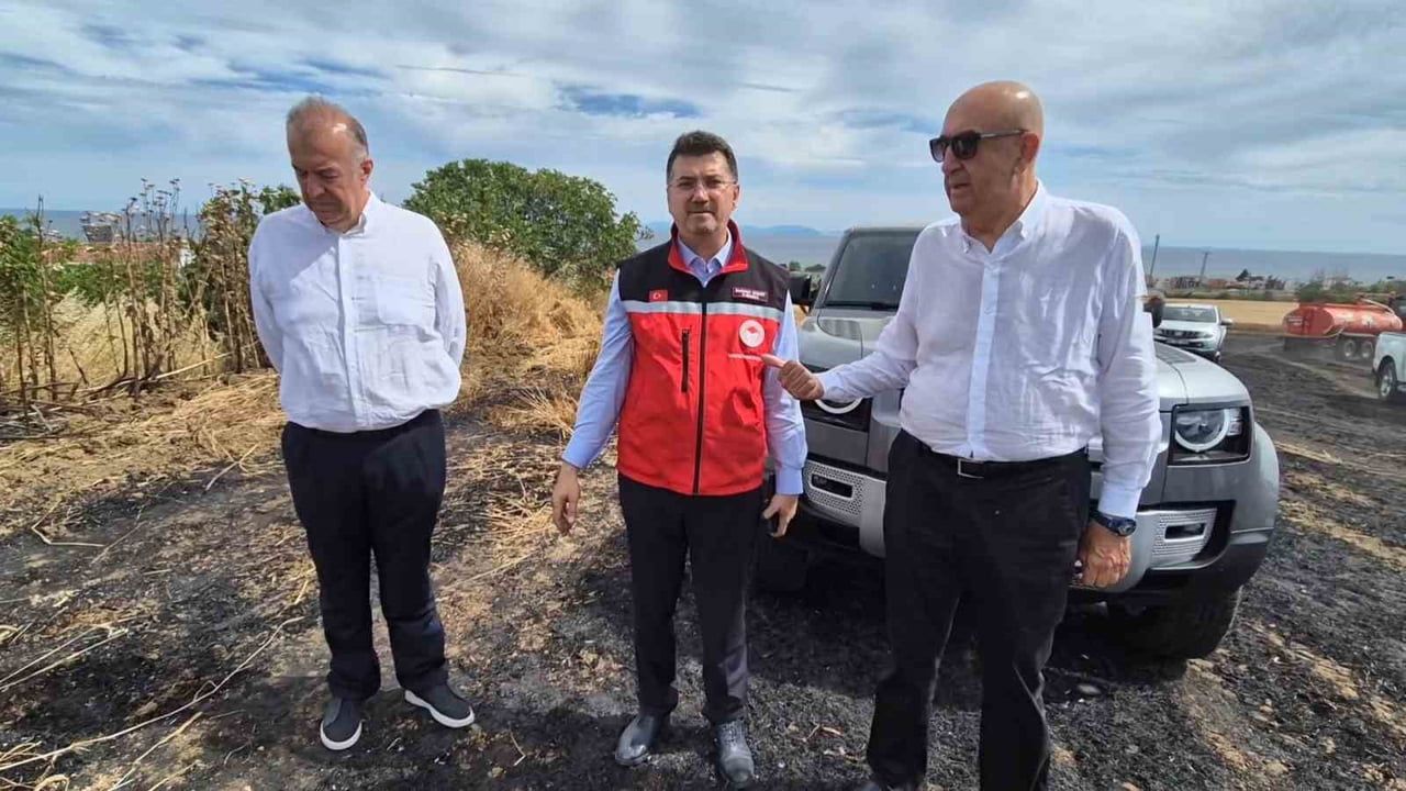 Sigara keyfi Tekirdağ'da yaklaşık 100 dekar buğday tarlasını yaktı