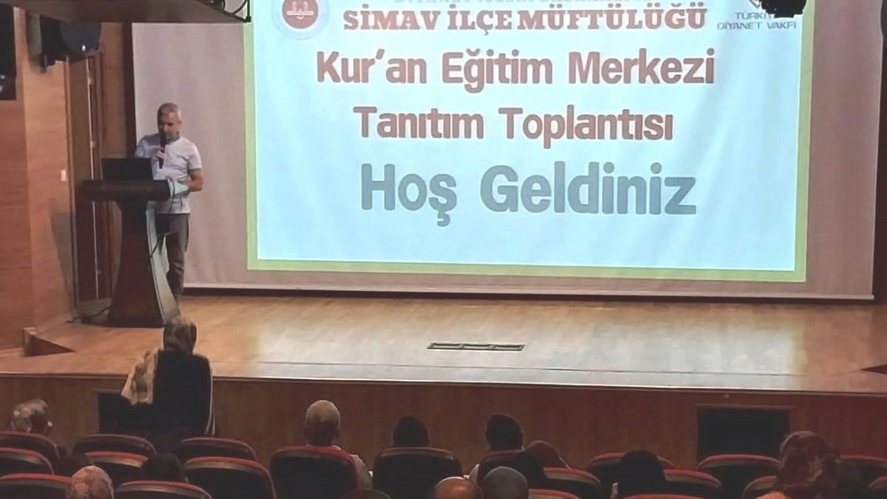 Simav’da Kur’an eğitim merkezleri tanıtım toplantısı düzenlendi