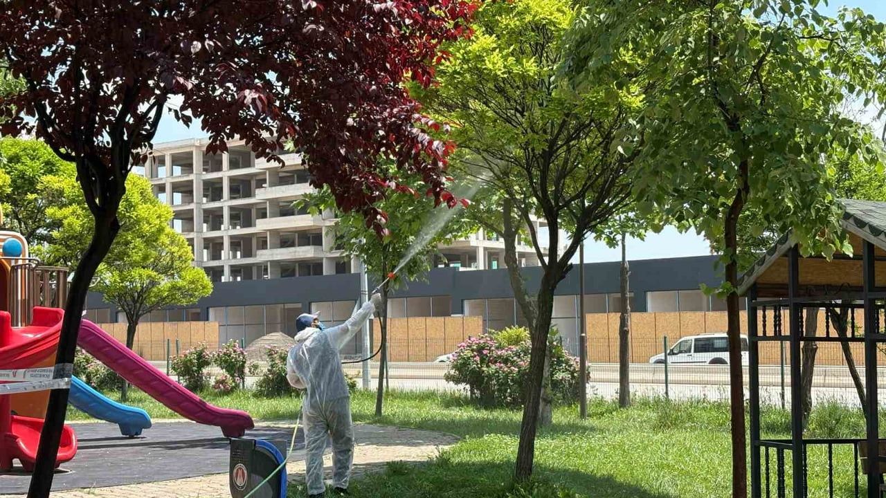 Sincan Belediyesi'nden yaz aylarına özel ilaçlama: Park ve yeşil alanlarda öncelik
