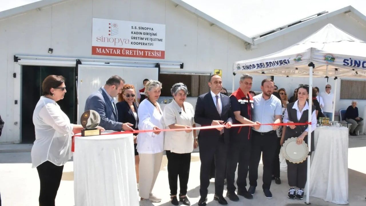 Sinop’ta İstiridye Mantarı ve Topraksız Dikey Tarım Tesisi Açıldı