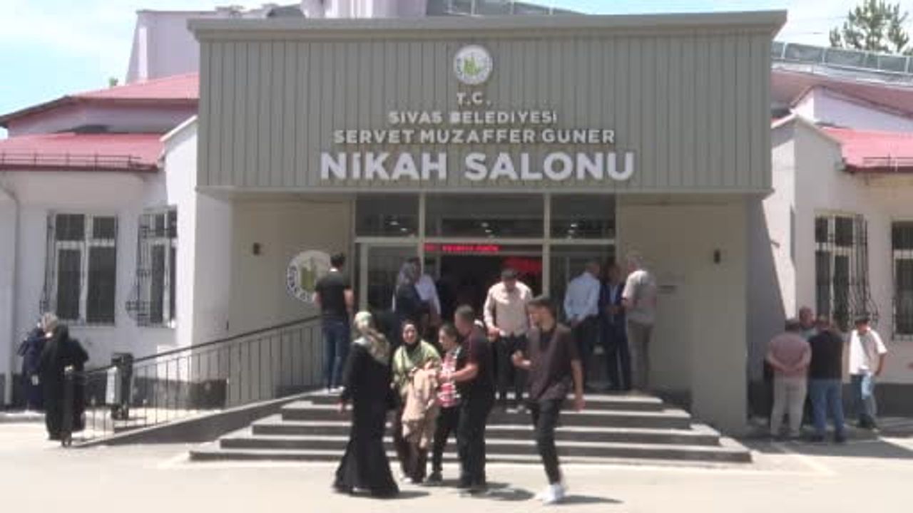 Sivas'ta çiftler 06.06.2026 tarihini tercih etti: Nikâh salonlarında yoğunluk