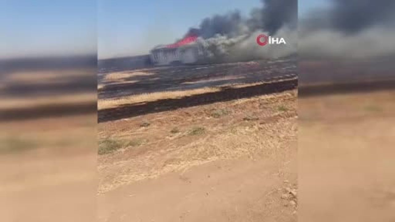 Sondaj aracı ile karavan yangını: 3 işçi yaralandı
