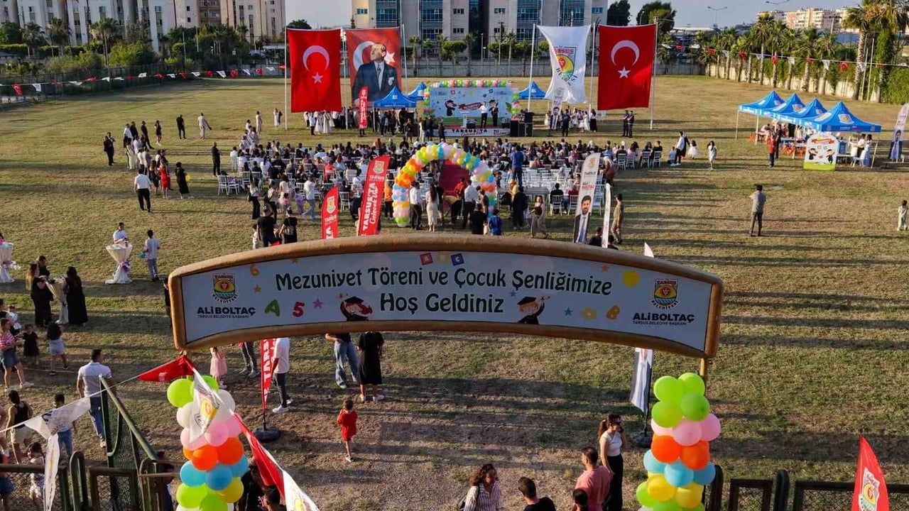 Tarsus Belediyesi kreşlerinde mezuniyet coşkusu