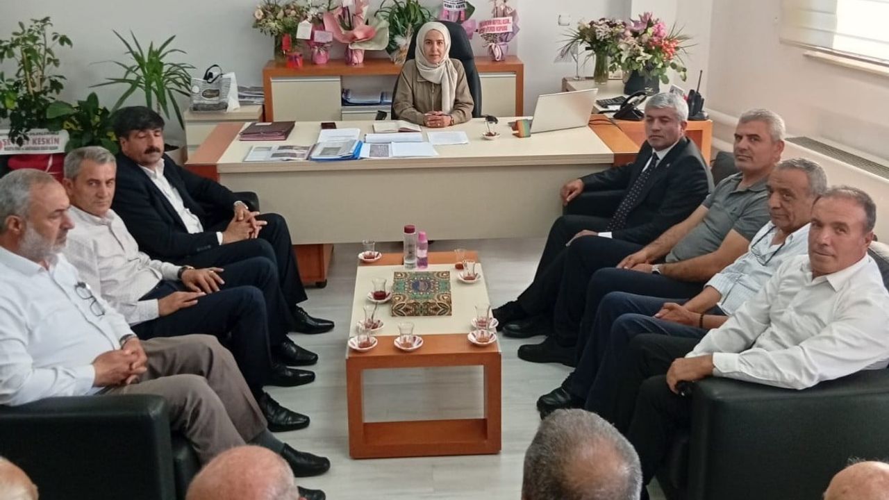 Taşımacı esnafından ulaşım daire başkanı Yel’e hayırlı olsun ziyareti