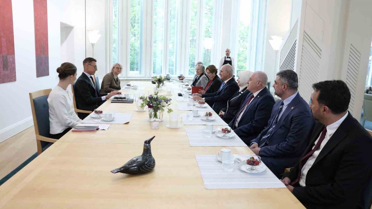 TBMM Başkanı Kurtulmuş Helsinki'de Finlandiya Cumhurbaşkanı Stubb ile Görüştü
