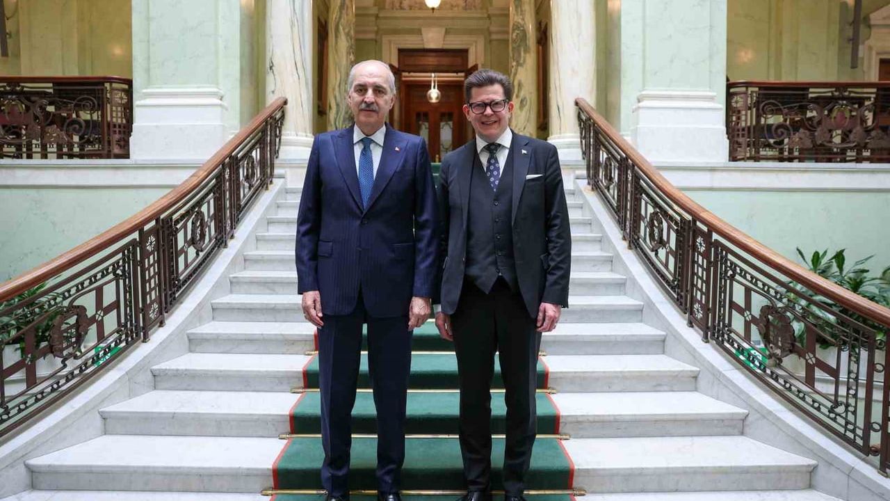 TBMM Başkanı Kurtulmuş, Stockholm'de İsveç Parlamentosu Başkanı Norlen ile Görüştü