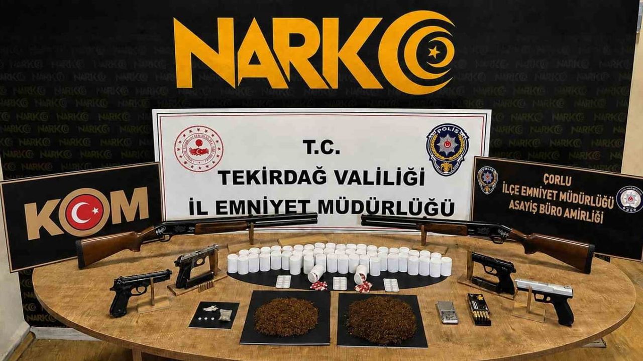 Tekirdağ’da 5 günde uyuşturucudan 13 tutuklama