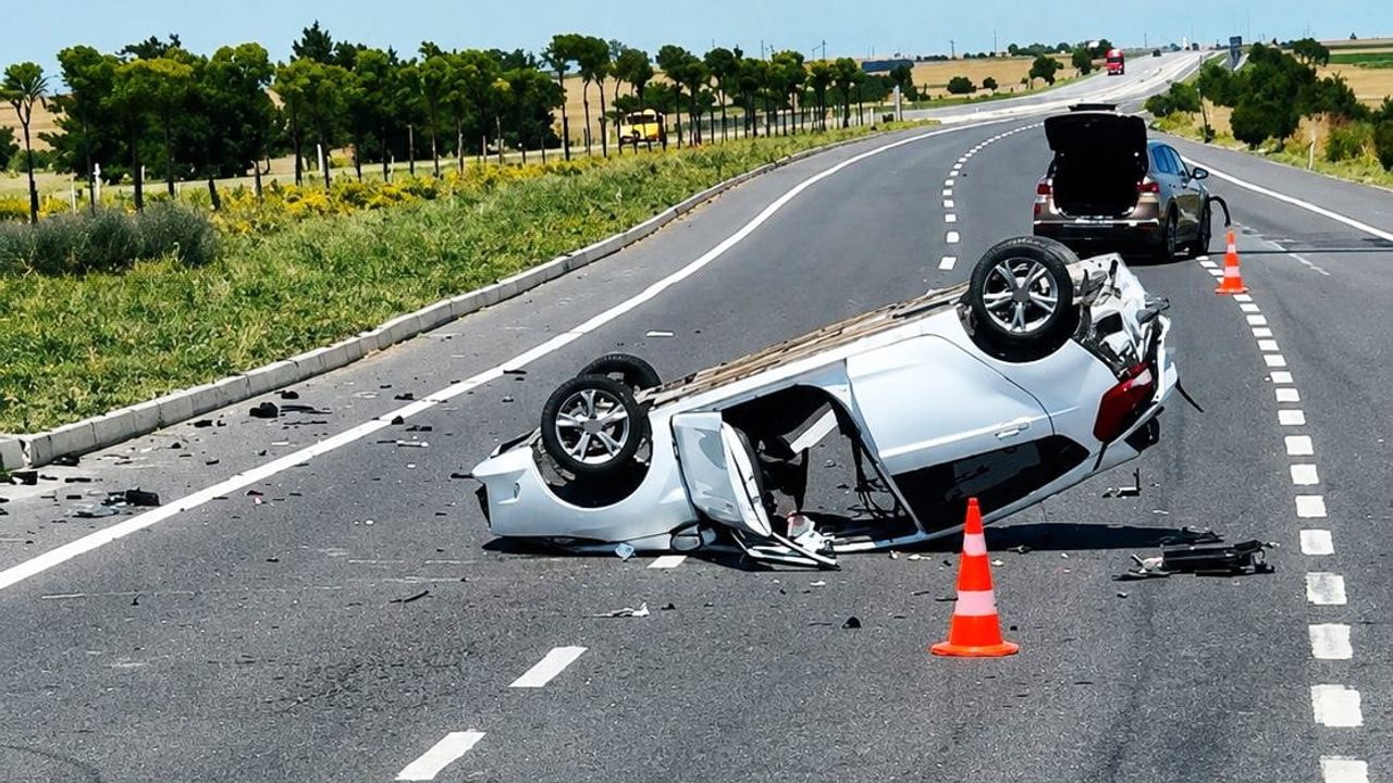 Tekirdağ'da trafik kazasında 3 kişi yaralandı