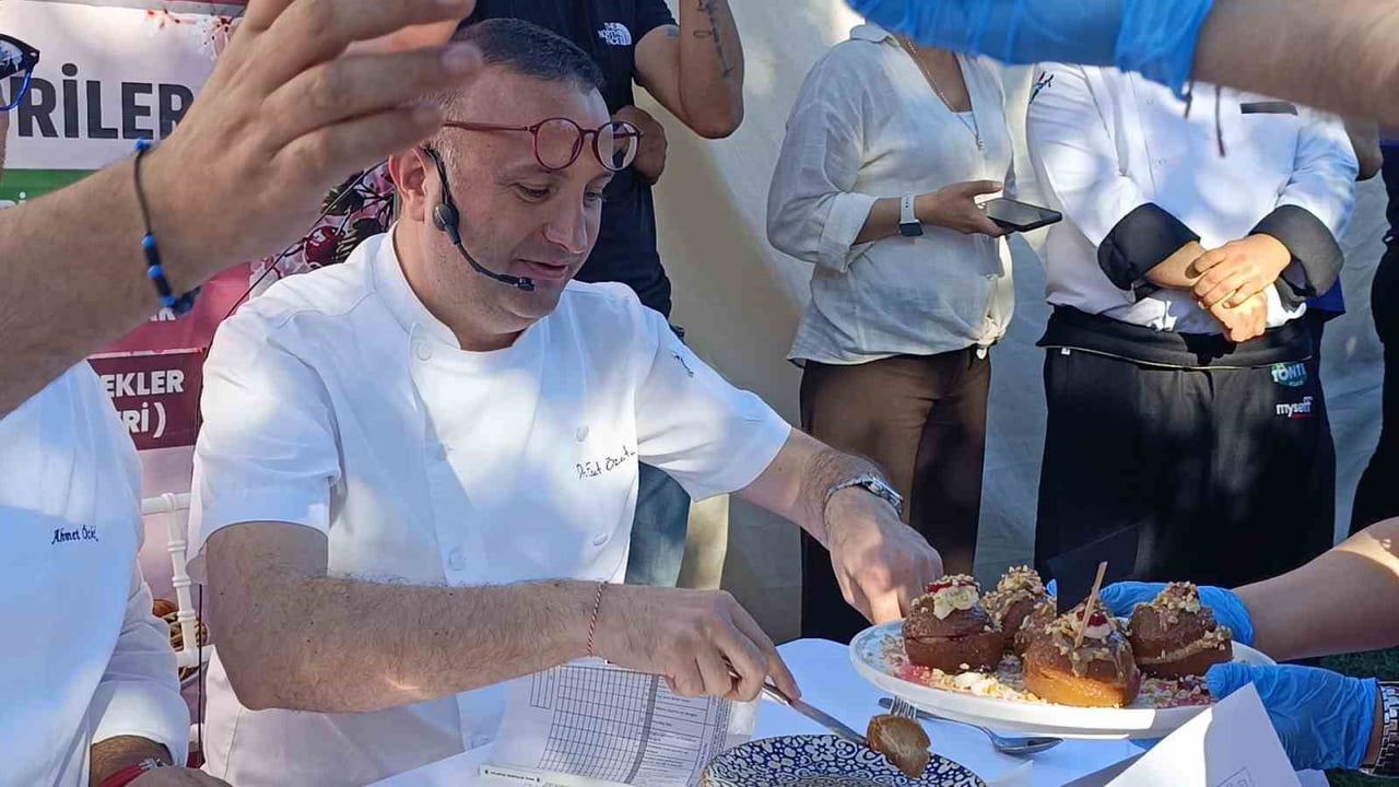 Tekirdağ kiraz festivalinde kirazlı lezzetler yarıştı