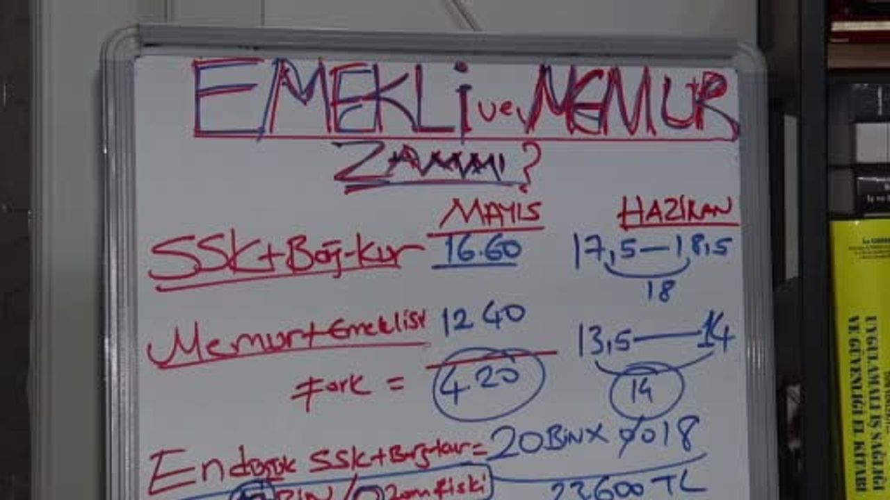 Temmuz zammı: SSK ve Bağ-Kur emeklilerine yaklaşık yüzde 18, memur emeklilerine yüzde 14 beklentisi