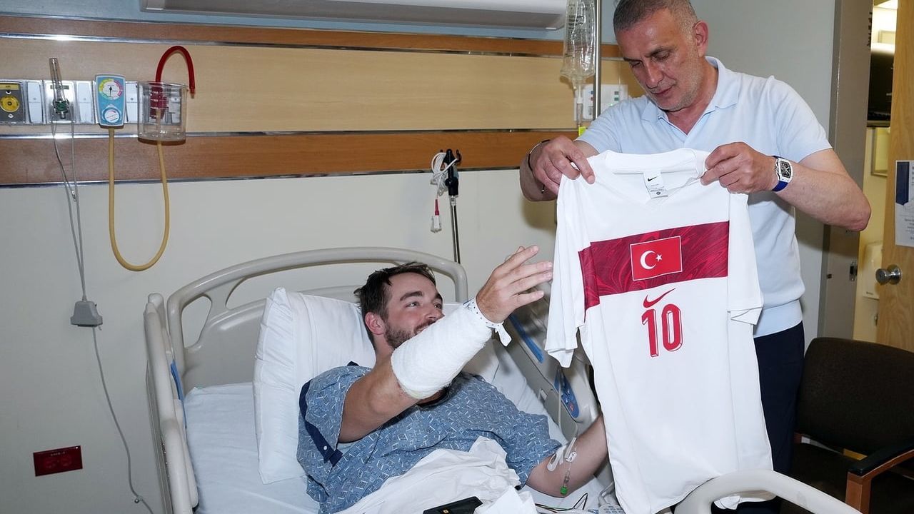 TFF Başkanı Hacıosmanoğlu, Yaralanan Polis Tyler McGhee’yi Hastanede Ziyaret Etti