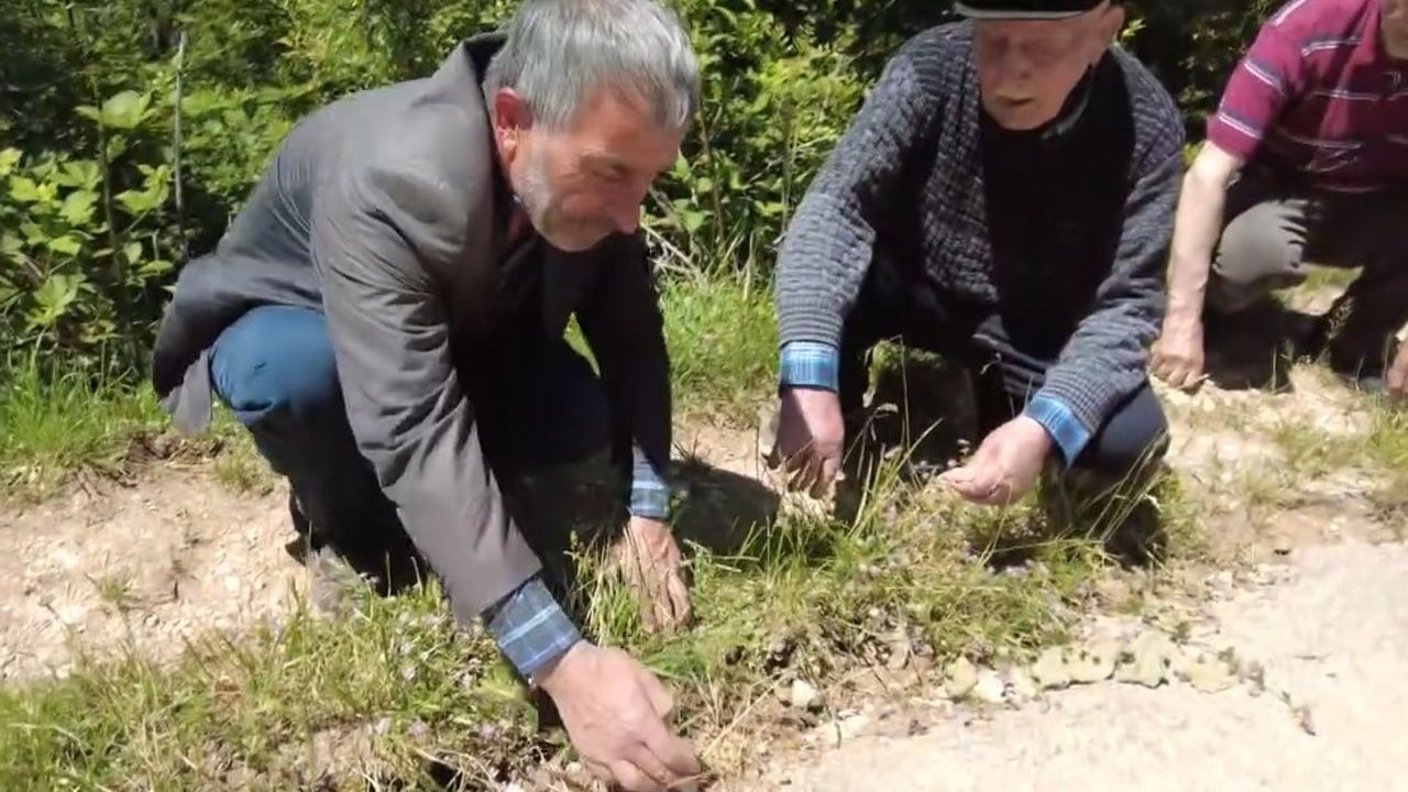 Tokat'ta Karadere köyü Yukarı Mahalle'de heyelan riski nedeniyle evlere girilemiyor