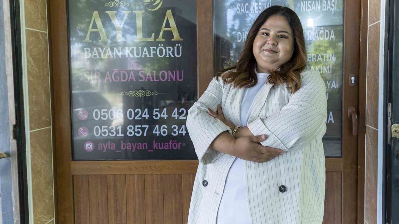 Tömük atölyesinden 803 saatlik ücretsiz kuaförlük eğitimiyle kendi iş yerini açtı