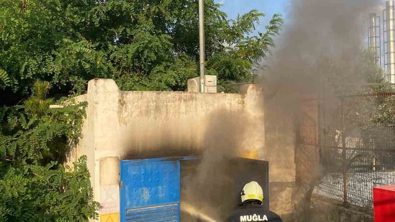 Trafo binasında çıkan yangın söndürüldü