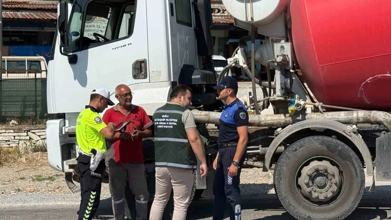 Turizm merkezlerinde beton mikserlere sıkı takip