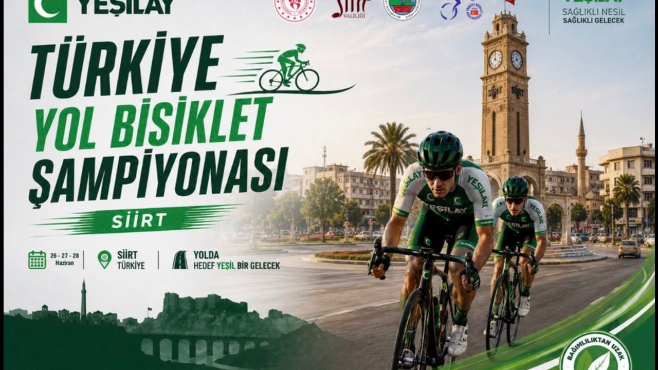 Türkiye yol bisikleti şampiyonası'nda gözler Siirt'e çevrildi