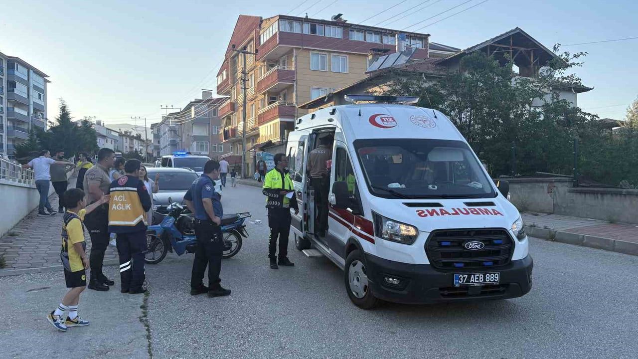 Üç tekerlekli motosikletten düşen kadın Tosya'da yaralandı