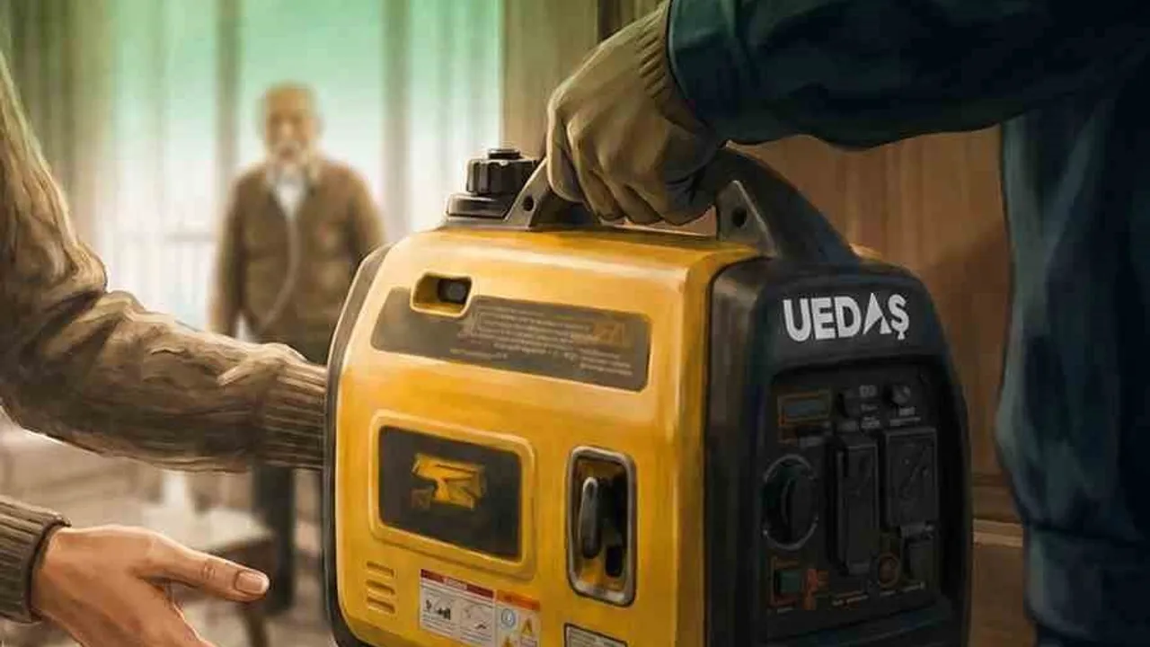 UEDAŞ'tan cihaza bağlı hastalara çanta tipi jeneratörle kesintisiz enerji desteği