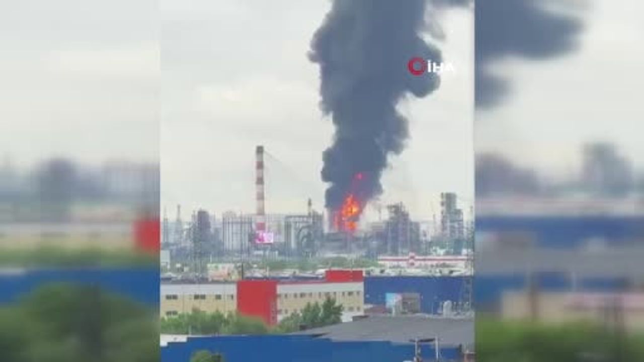 Ukrayna'dan Moskova bölgesindeki petrol rafinerisine İHA saldırısı