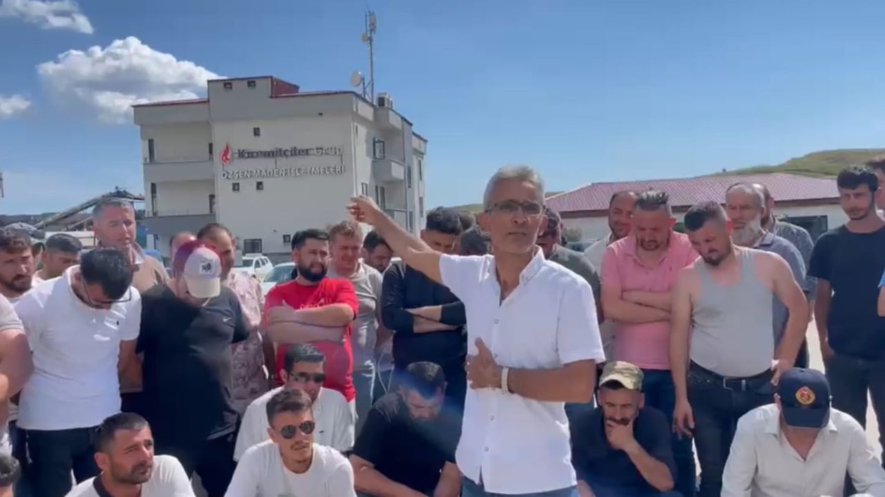 Uzunköprü'de Kiremitçiler Maden Ocağı işçilerinin eylemi 13’üncü gününde