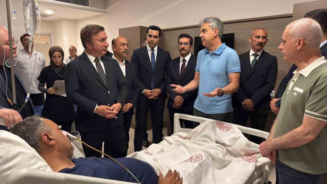 Vali Aydoğdu başkan Elçi’nin sağlık durumu hakkında bilgi aldı
