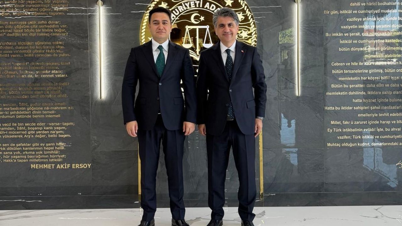 Valilerden başsavcı Yasin Emre'ye hayırlı olsun ziyareti