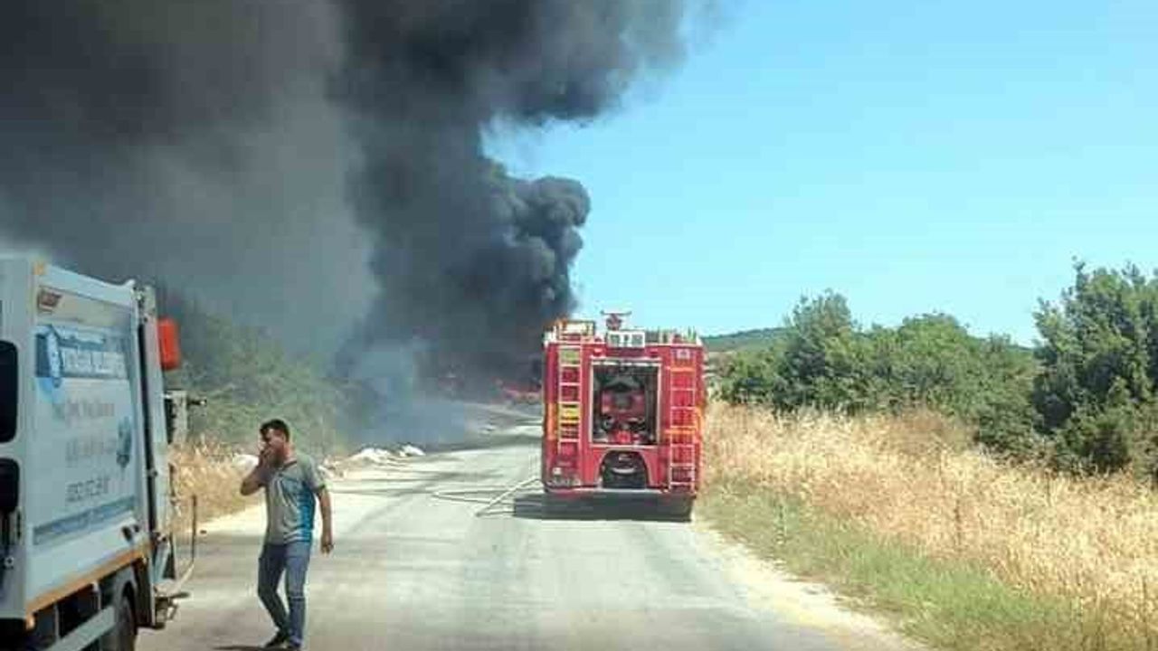 Yatağan’da çöplük alanında çıkan yangın söndürüldü