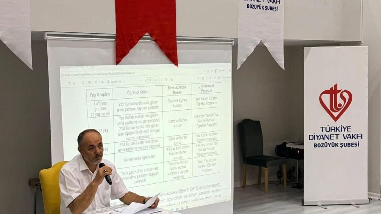 Yaz Kur’an kurslarında görev alacak personele seminer verildi