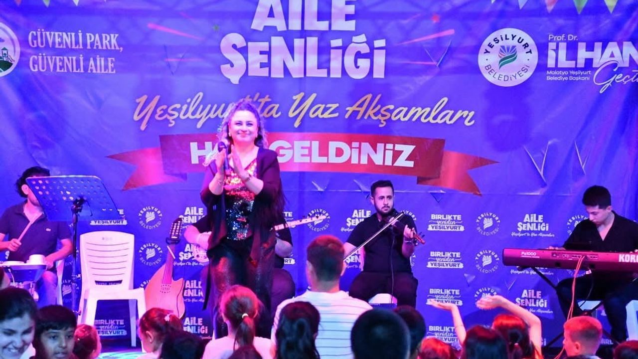 Yeşilyurt'ta yaz akşamları etkinlikleri aile şenlikleriyle başladı