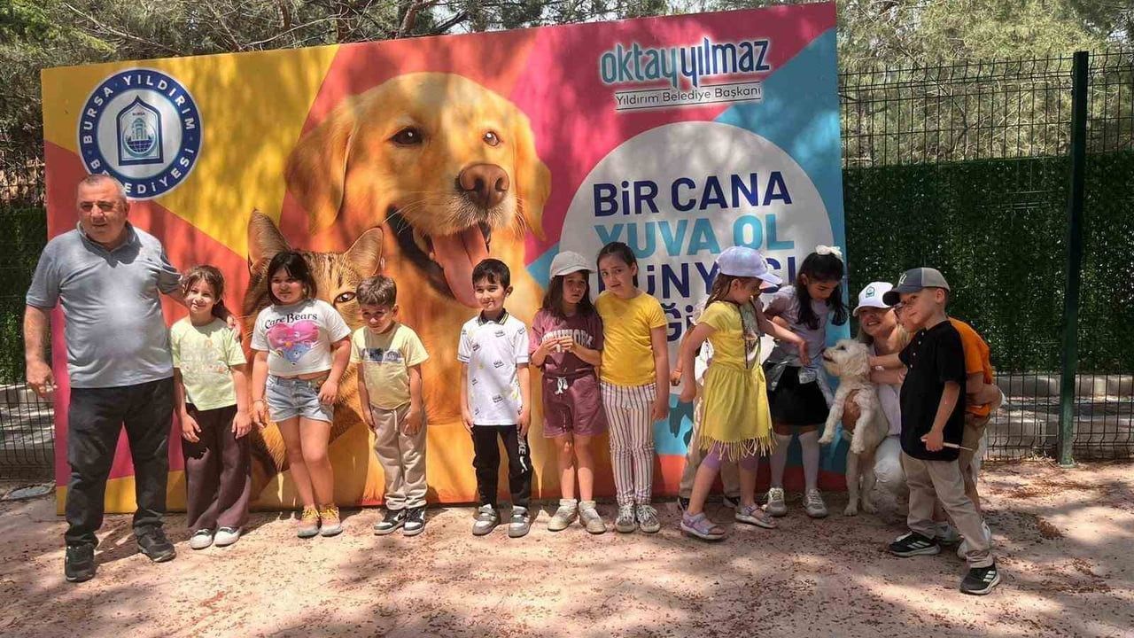 Yıldırım Belediyesi sahipsiz sokak hayvanları tedavi merkezi öğrencileri ağırladı