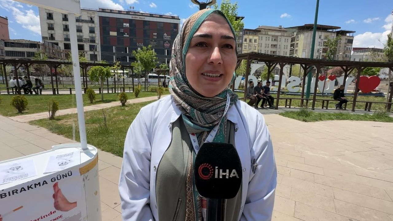 Yüksekova’da sağlık ekipleri tütünle mücadelede sokak ve park seferberliği başlattı