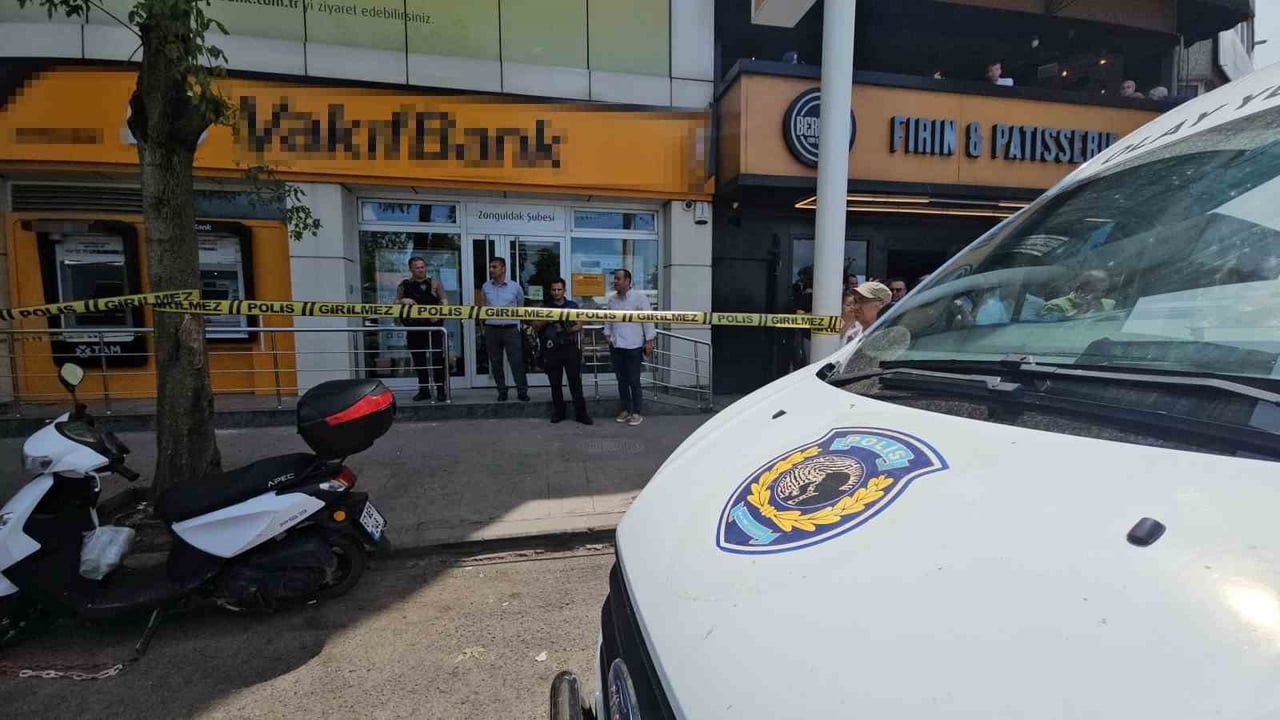 Zonguldak'ta bankada icra öfkesi: silahla yere ateş açtı