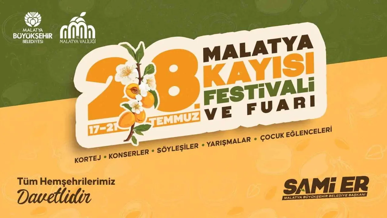 28. Malatya kayısı festivali ve fuarı start alıyor