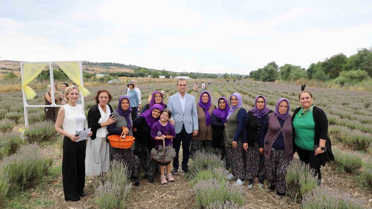 8’inci lavanta hasat şenliği renkli görüntülere sahne oldu