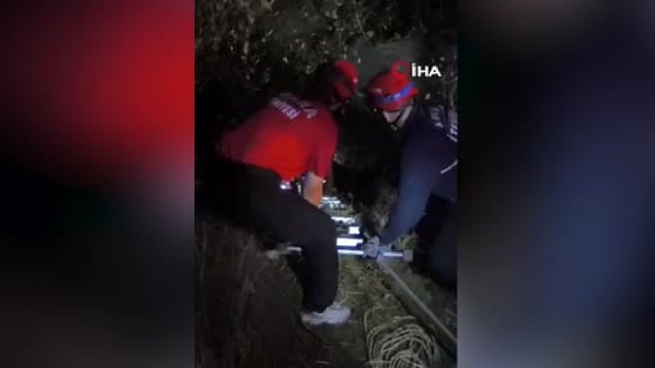 Adana'da ormanlık alanda mahsur kalan kişi itfaiye ve AFAD ekiplerince kurtarıldı