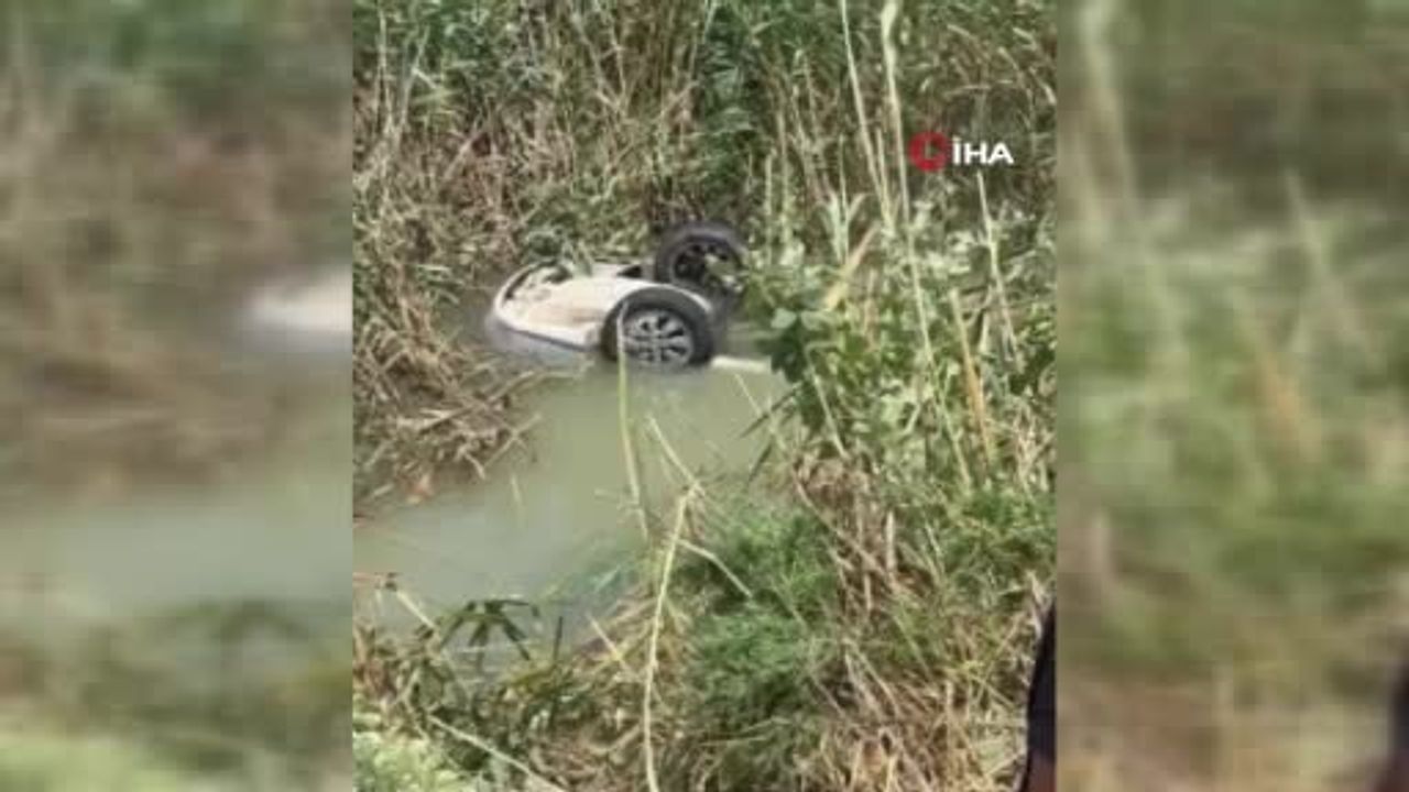 Adana'da sulama kanalına devrilen otomobilde anne ve oğlu hayatını kaybetti