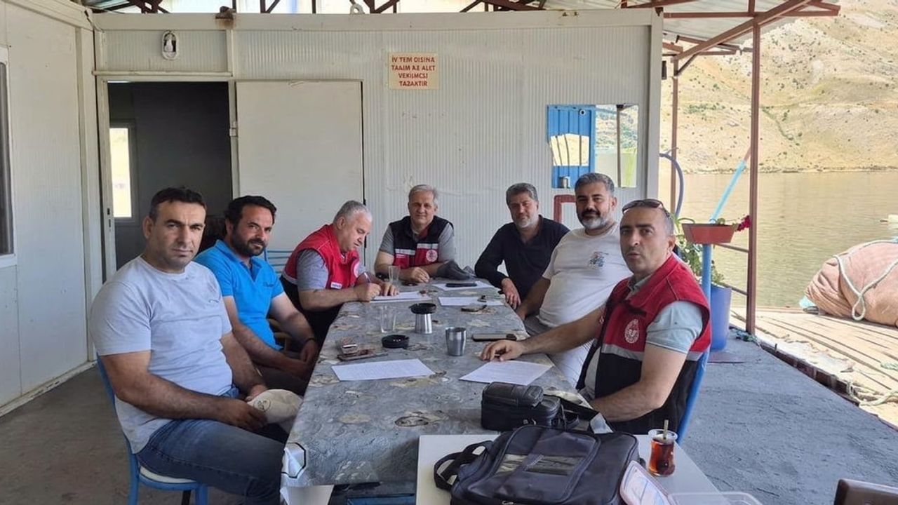 Adıyaman'da su ürünleri tesislerinde denetim ve bilgilendirme çalışması