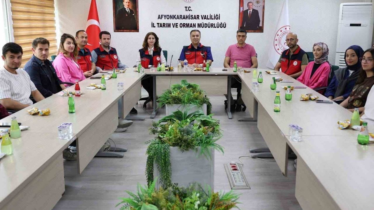Afyonkarahisar'da stajyer öğrencilere kurum tanıtımı yapıldı