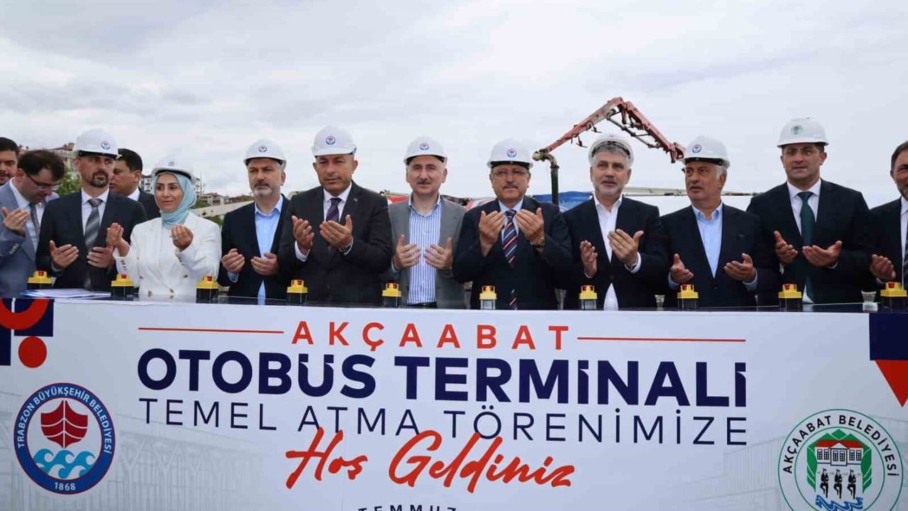 Akçaabat yeni otogar projesinin temeli atıldı: kente değer katacak tesis yolda
