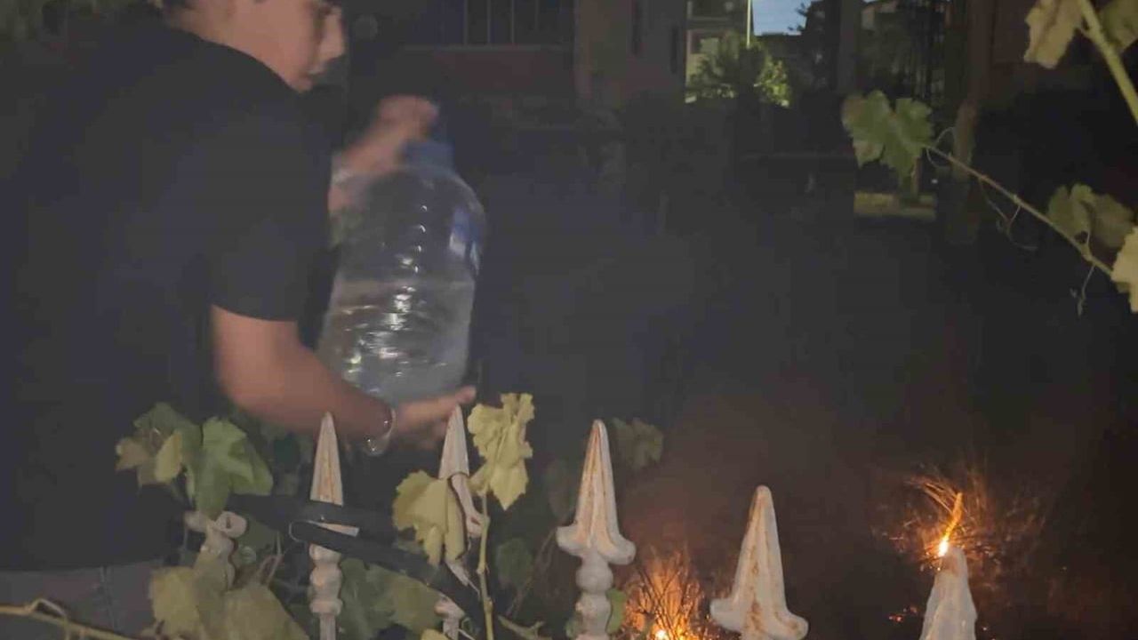 Aksaray'da kreş bahçesinde çıkan yangın çocukların müdahalesiyle söndürüldü