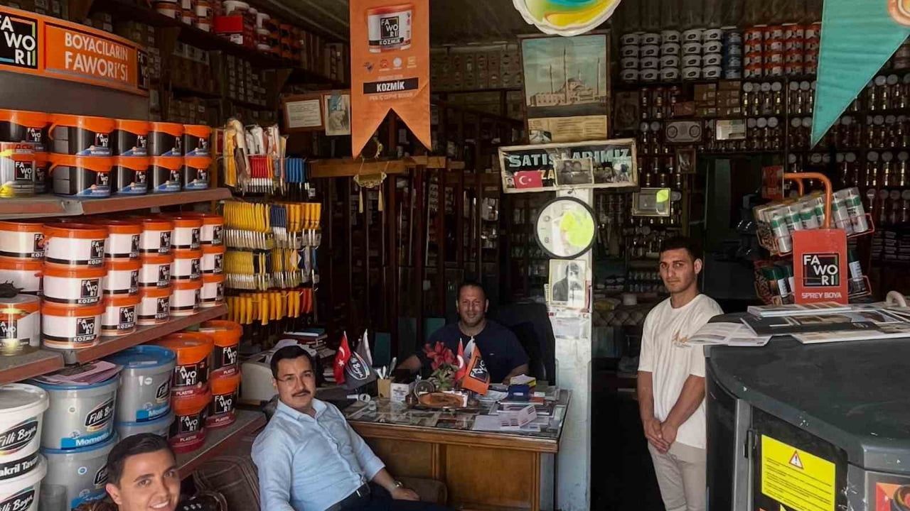 Akyaka kaymakamı İsmail Demirtaş esnaf ziyaretinde talepleri dinledi