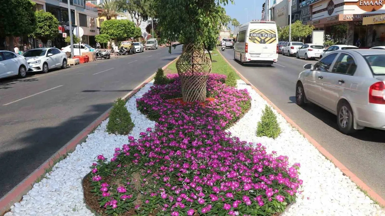 Alanya Belediyesi yeşil alanlarda bakım ve peyzaj çalışmalarını yoğunlaştırdı