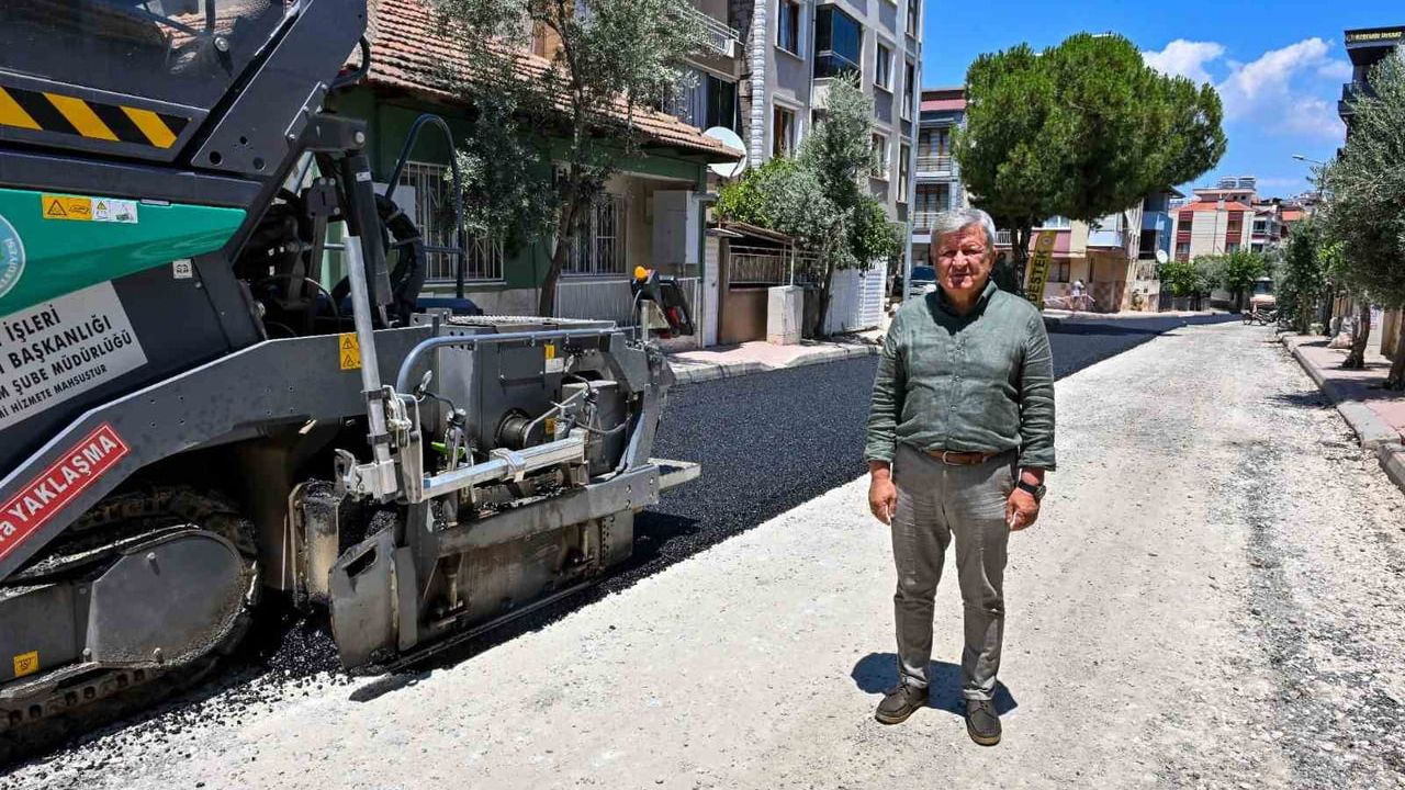 Alaşehir’de 3 bin tonluk asfalt çalışması