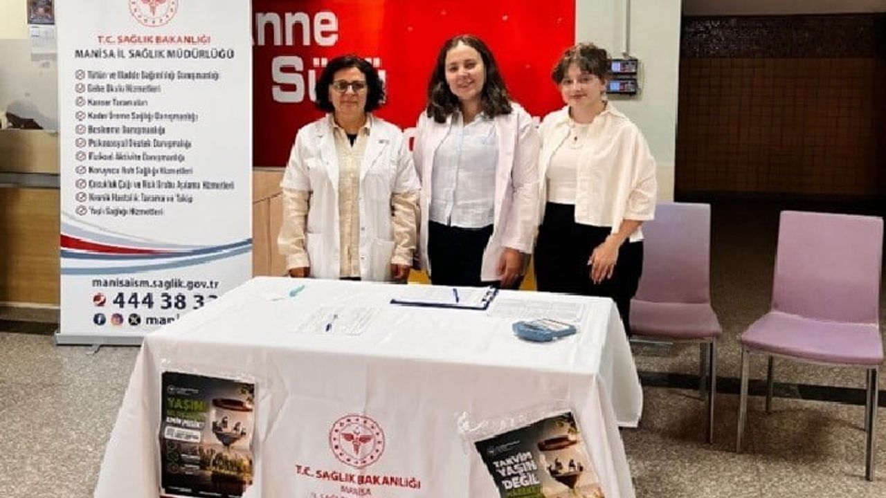 Alaşehir'de 'Hareket Yaşını Öğren, Sağlıklı Yaşa' kampanyasına yoğun ilgi