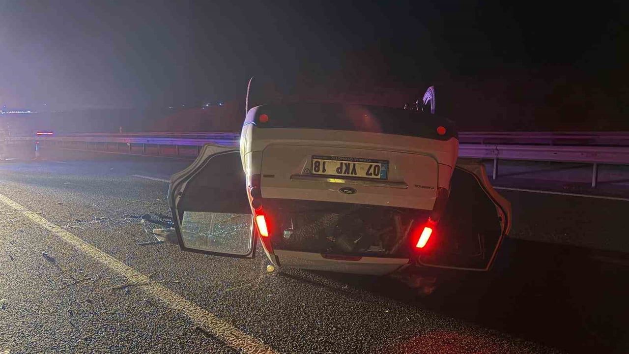 Alkollü sürüşün faturası: bozuk yolda takla atan otomobilin sürücüsü 1,65 promil alkolliydi