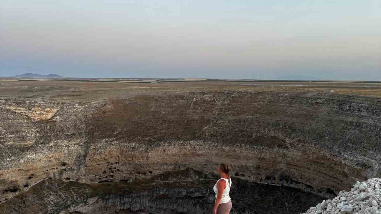 Alman turistler Karapınar’a hayran kaldı