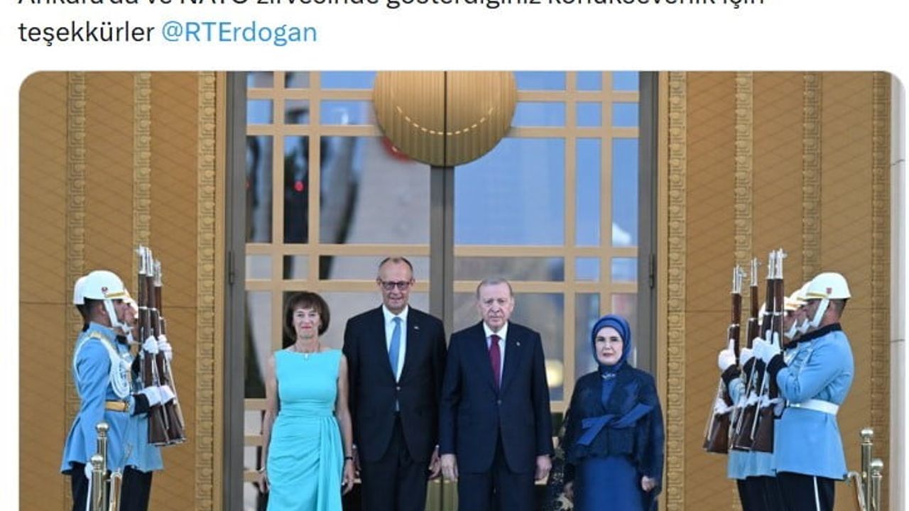 Almanya şansölyesi Friedrich Merz’den Türkçe teşekkür paylaşımı