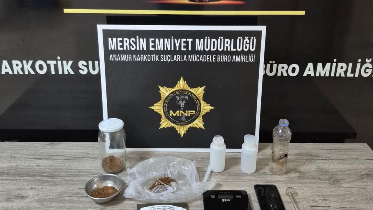 Anamur’da uyuşturucu operasyonunda bir şüpheli tutuklandı